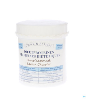 Crave & satisfy proteines diet.chocola pdr pot200g