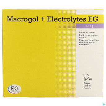 Macrogol+electrolytes eg 13,7g pdr sach 40