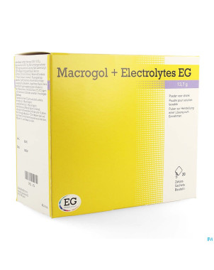 Macrogol+electrolytes eg 13,7g pdr sach 20
