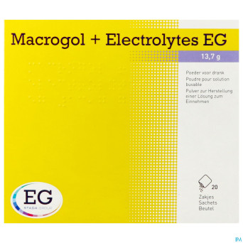 Macrogol+electrolytes eg 13,7g pdr sach 20