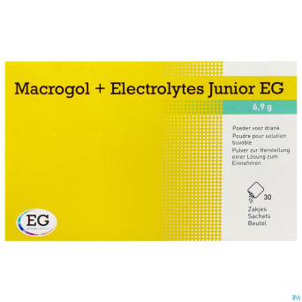 Macrogol+electrolytes junior eg 6,9g pdr sach 30