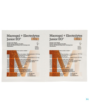 Macrogol+electrolytes junior eg 6,9g pdr sach 30