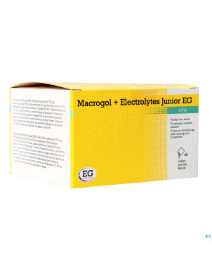 Macrogol+electrolytes junior eg 6,9g pdr sach 60