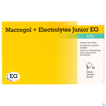 Macrogol+electrolytes junior eg 6,9g pdr sach 60
