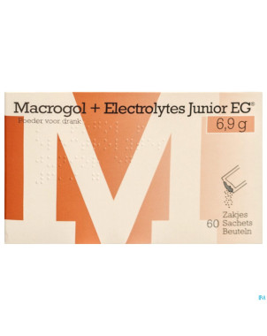 Macrogol+electrolytes junior eg 6,9g pdr sach 60