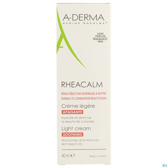 Aderma rheacalm cr apaisante legere    tube 40ml