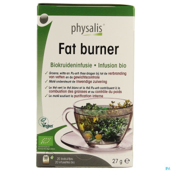 Physalis fat burner infusion bio    sach 20x1,5g