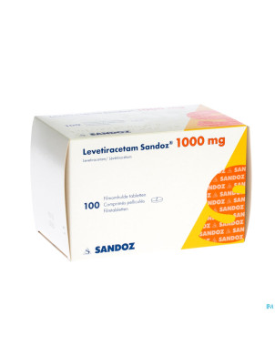 Levetiracetam sandoz comp pell 100 x1000 mg