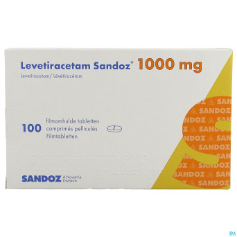 Levetiracetam sandoz comp pell 100 x1000 mg