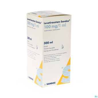 Levetiracetam sandoz susp 300 ml