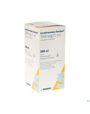 Levetiracetam sandoz susp 300 ml