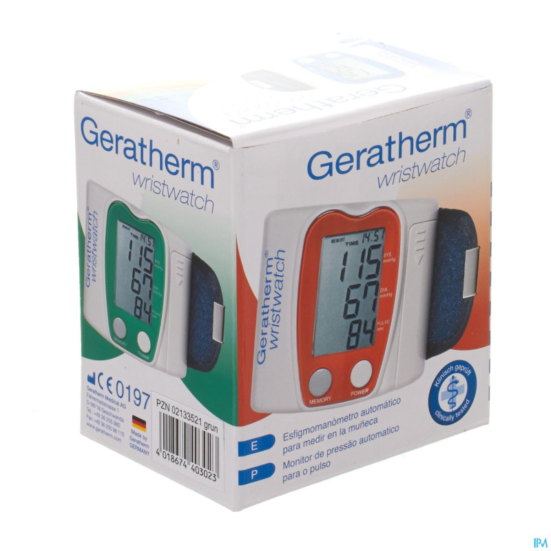 Geratherm wristwatch tensiometre poignet 1