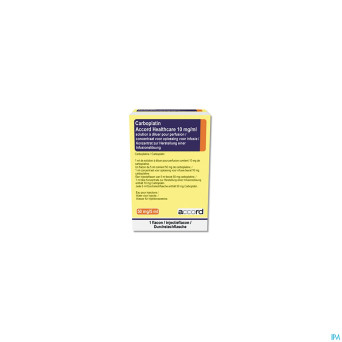 Carboplatin accord 10mg/ml fl inj  5 ml sol perfus