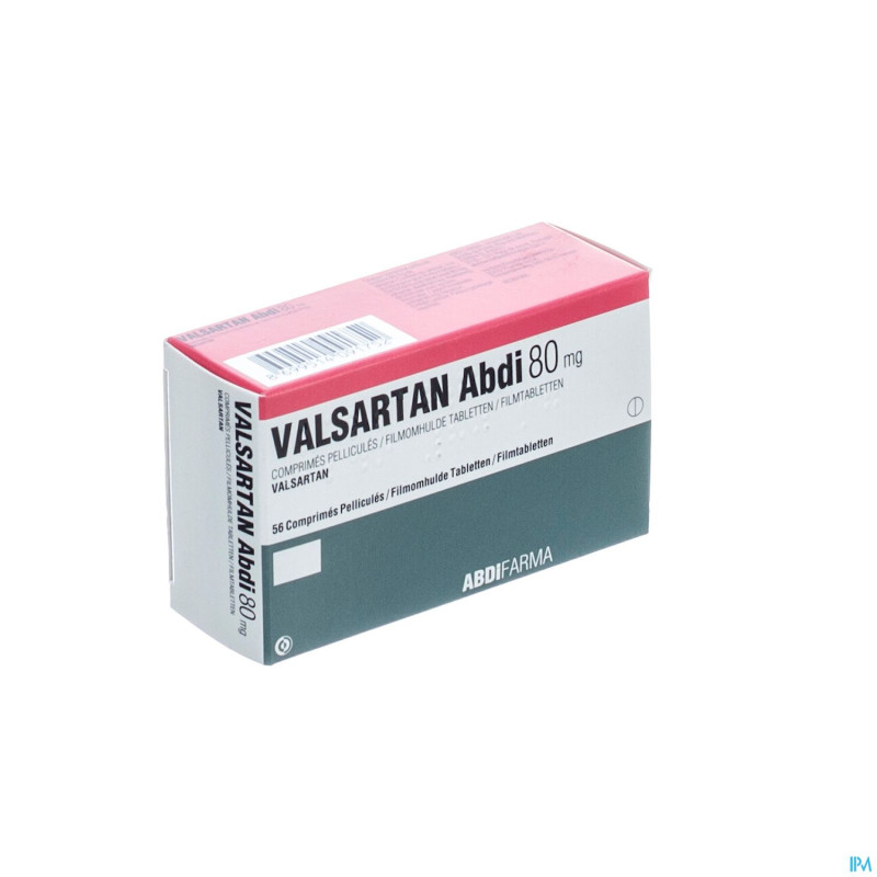 Valsartan  80 mg abdi pharma comp pell 56 x  80 mg