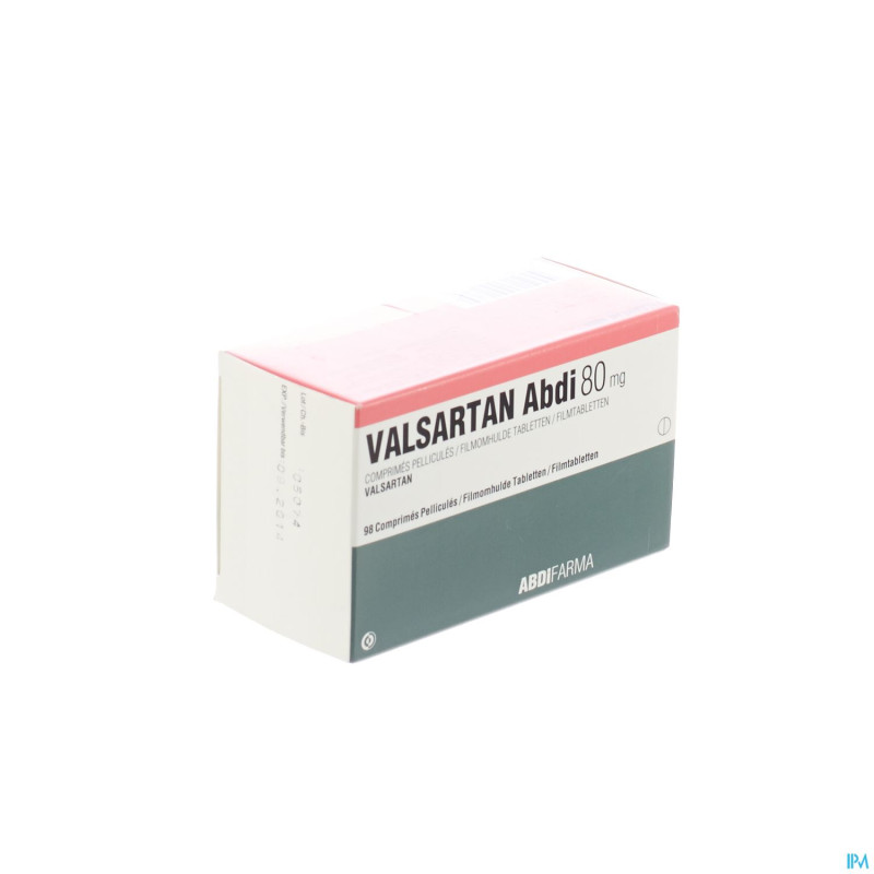 Valsartan  80 mg abdi pharma comp pell 98 x  80 mg