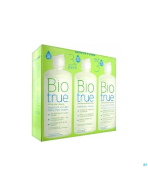 Biotrue sol multifonctions 3x300ml +3 lenscase