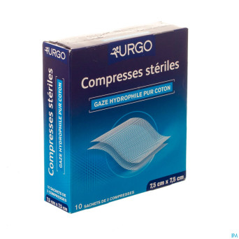 Urgo cp gaze sterile    7,5x 7,5cm 10x2