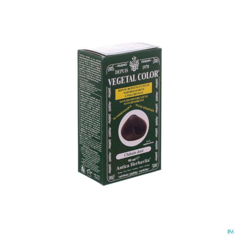 Vegetal color chatain dore  90ml 4d