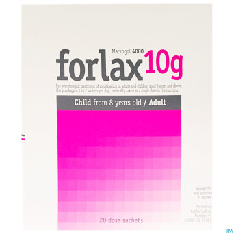 Forlax 10 g pi pharma sachets 20 x 10 g pip