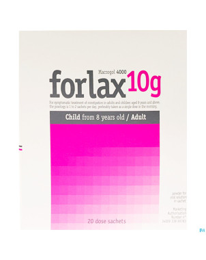 Forlax 10 g pi pharma sachets 20 x 10 g pip