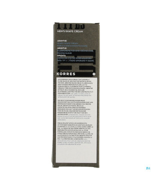 Korres kme creme riche rasage absinthe    125ml