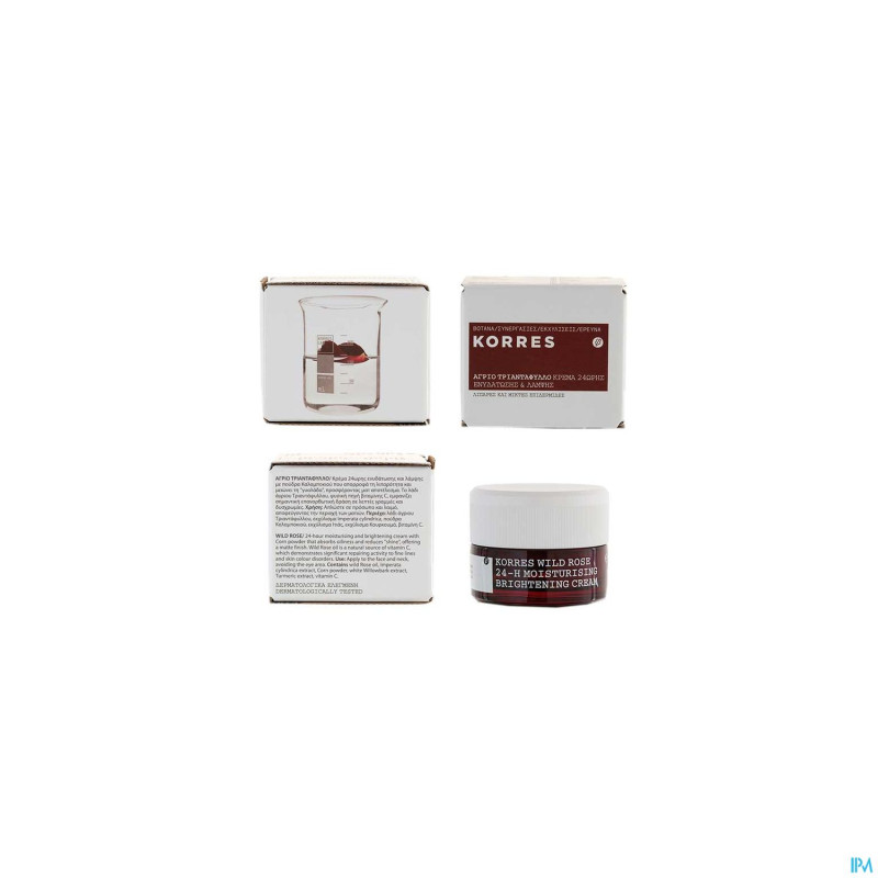 Korres kf creme hydra 24h pg-p mix. rose sauv.40ml