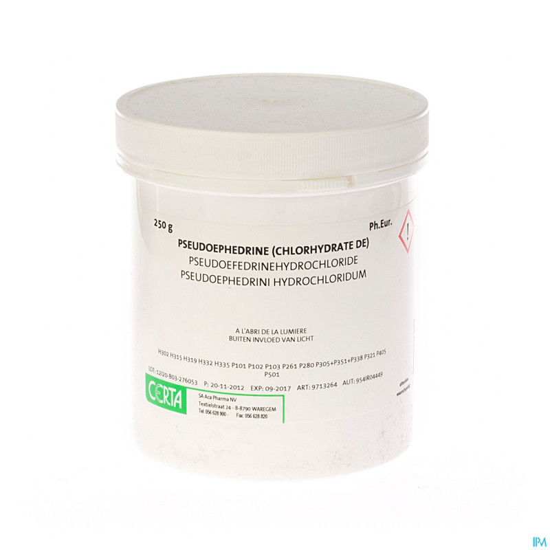 Pseudoephedrine hcl    250g certa