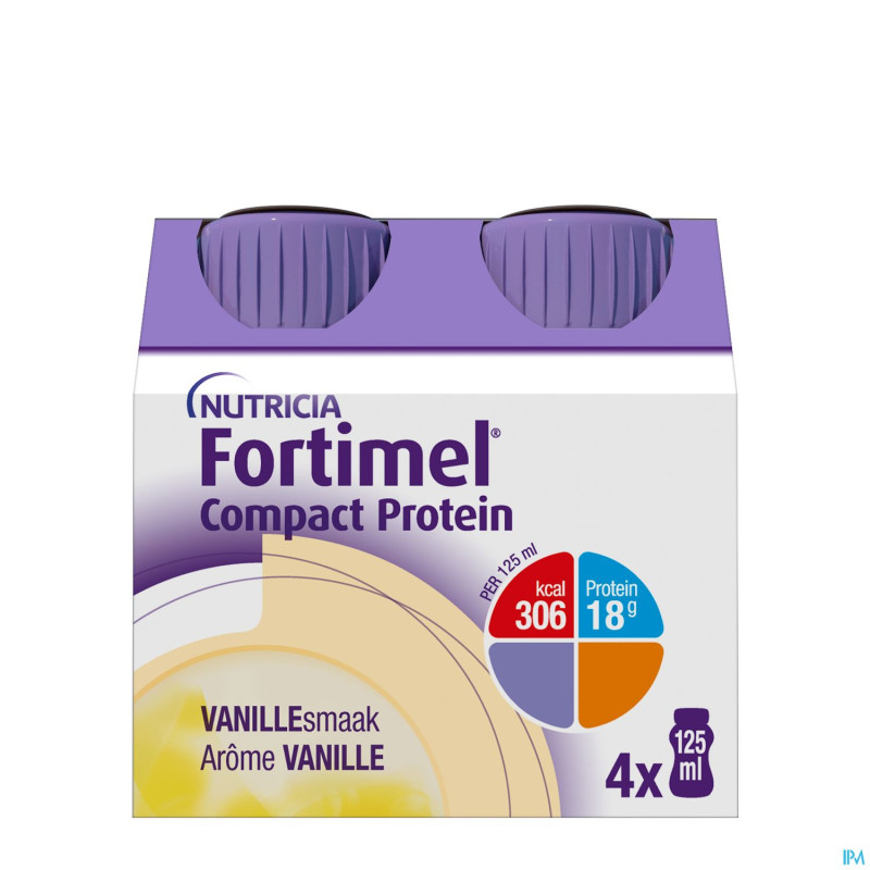 Fortimel compact protein vanille 4x125ml