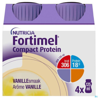 Fortimel compact protein vanille 4x125ml
