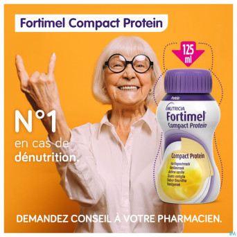 Fortimel compact protein vanille 4x125ml