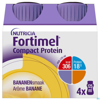 Fortimel compact protein banane  4x125ml