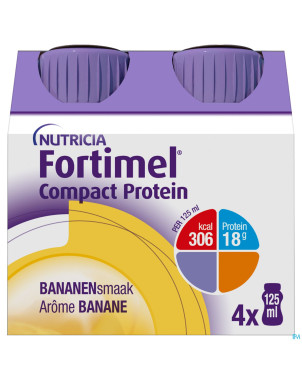 Fortimel compact protein banane  4x125ml