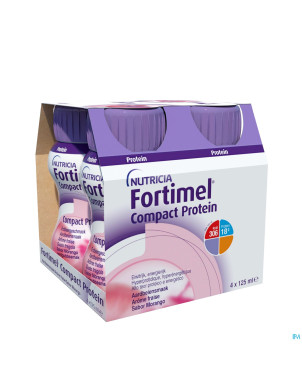 Fortimel compact protein fraise  4x125ml