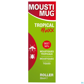 Moustimug tropical maxx 50% deet rol.    50ml