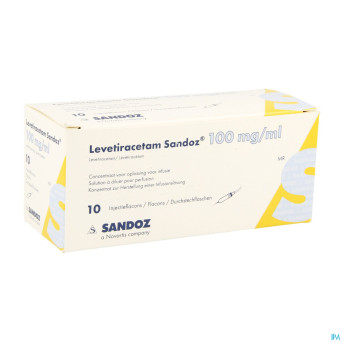 Levetiracetam sandoz conc sol inf 10 fl inj 5 ml