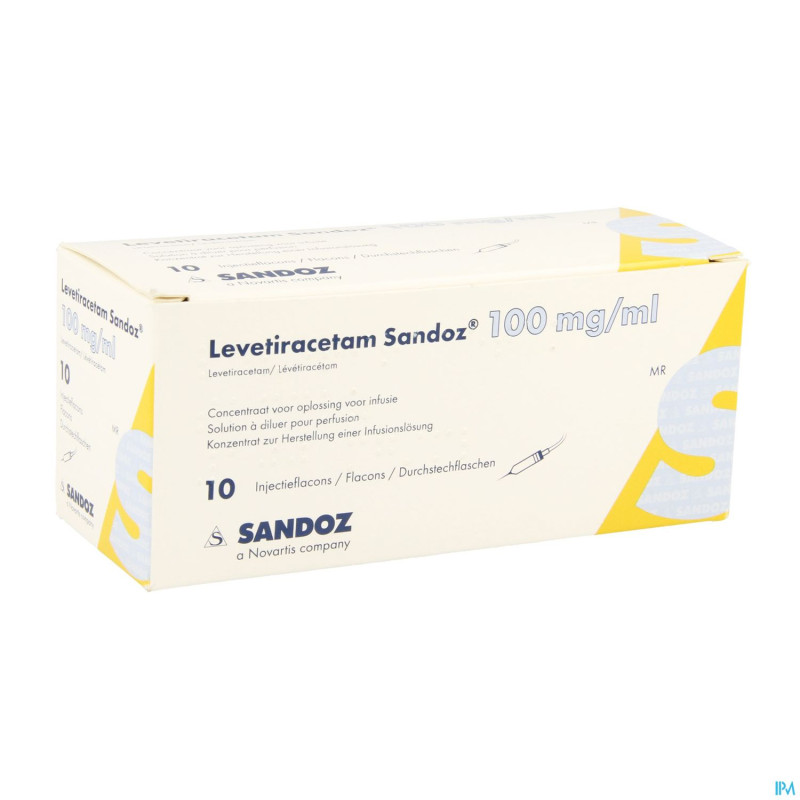 Levetiracetam sandoz conc sol inf 10 fl inj 5 ml