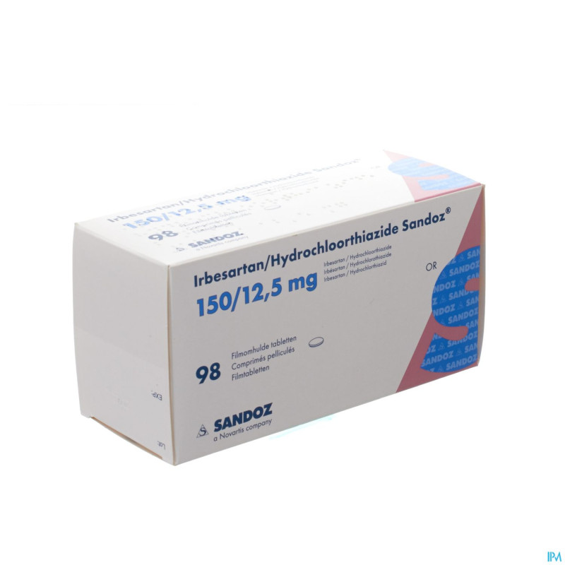 Irbesartan hydroch sandoz comp 98x150mg/12,5mg