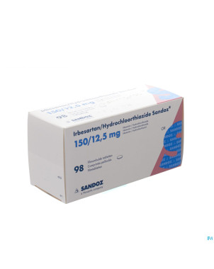 Irbesartan hydroch sandoz comp 98x150mg/12,5mg