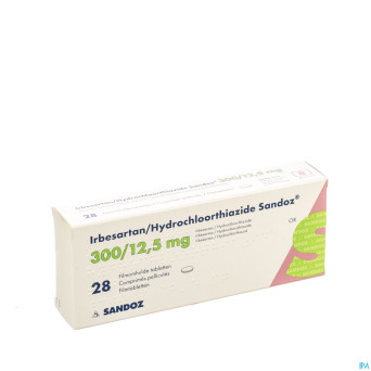 Irbesartan hydroch sandoz comp 28x300mg/12,5mg