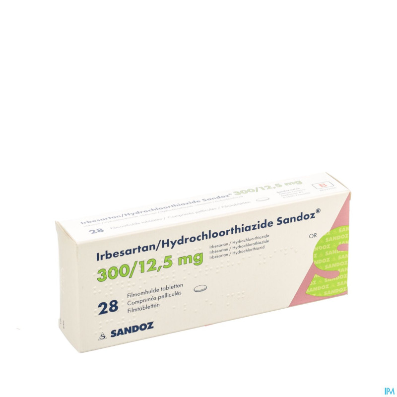 Irbesartan hydroch sandoz comp 28x300mg/12,5mg