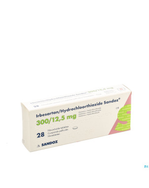 Irbesartan hydroch sandoz comp 28x300mg/12,5mg