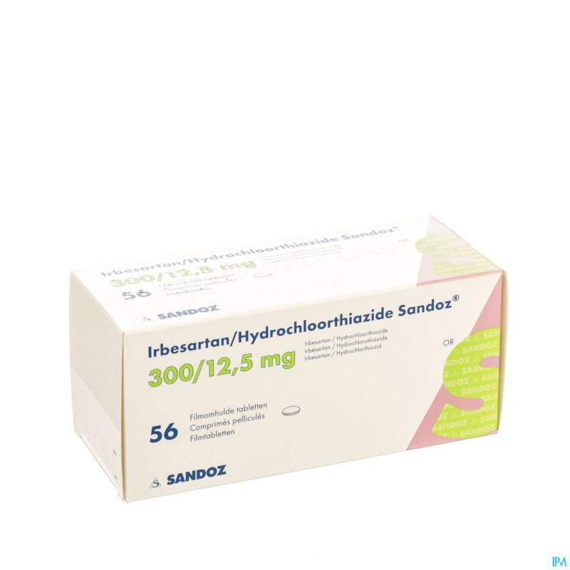 Irbesartan hydroch sandoz comp 56x300mg/12,5mg