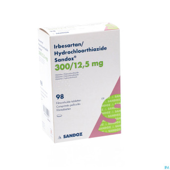 Irbesartan hydroch sandoz comp 98x300mg/12,5mg