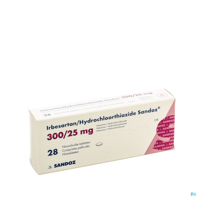 Irbesartan hydroch sandoz comp 28x300mg/25,0mg