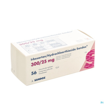 Irbesartan hydroch sandoz comp 56x300mg/25,0mg