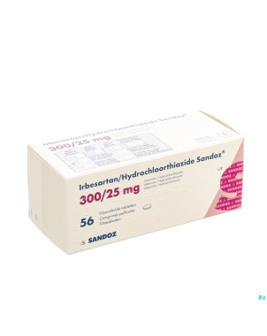 Irbesartan hydroch sandoz comp 56x300mg/25,0mg