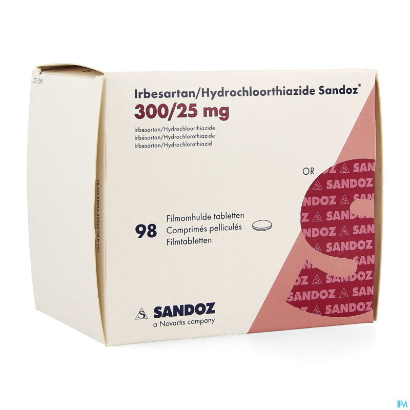 Irbesartan hydroch sandoz comp 98x300mg/25,0mg