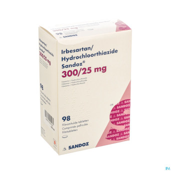 Irbesartan hydroch sandoz comp 98x300mg/25,0mg