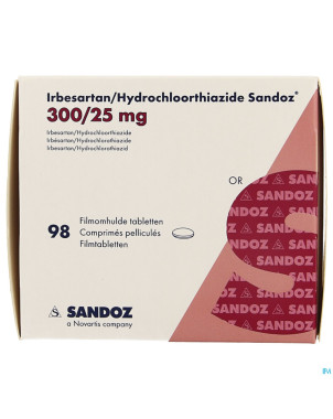 Irbesartan hydroch sandoz comp 98x300mg/25,0mg