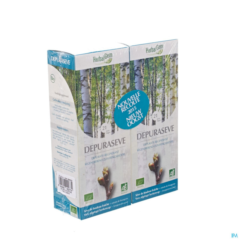 Herbalgem depuraseve duo promo bio 2x250ml    fr